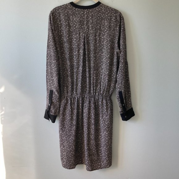 VINCE Silk Drawstring Hi-Lo Shirtdress SMALL - Picture 3 of 13